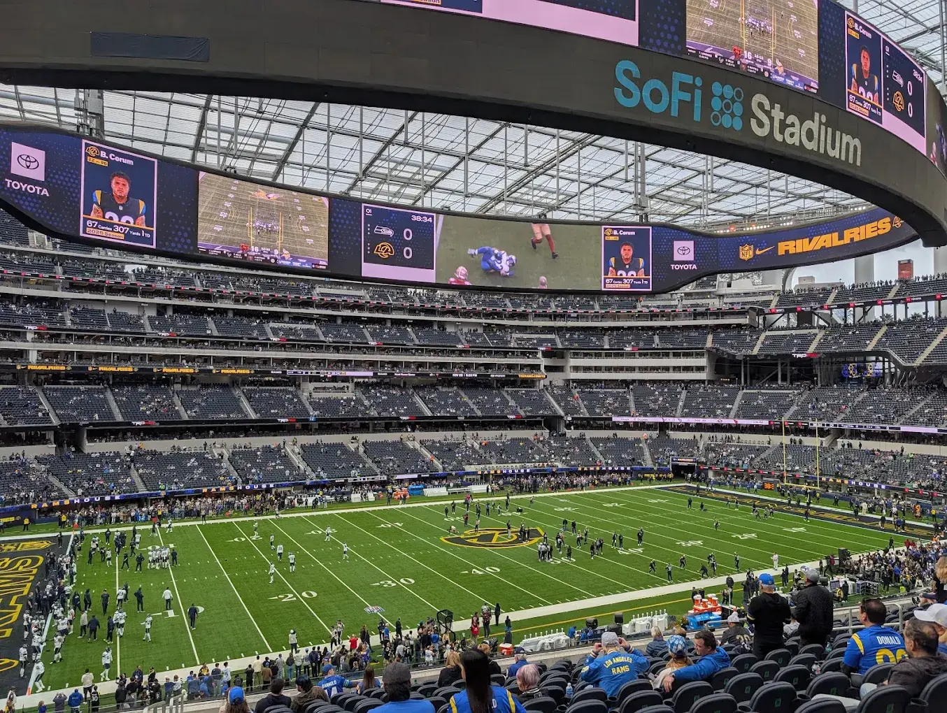 sofi stadium inside view