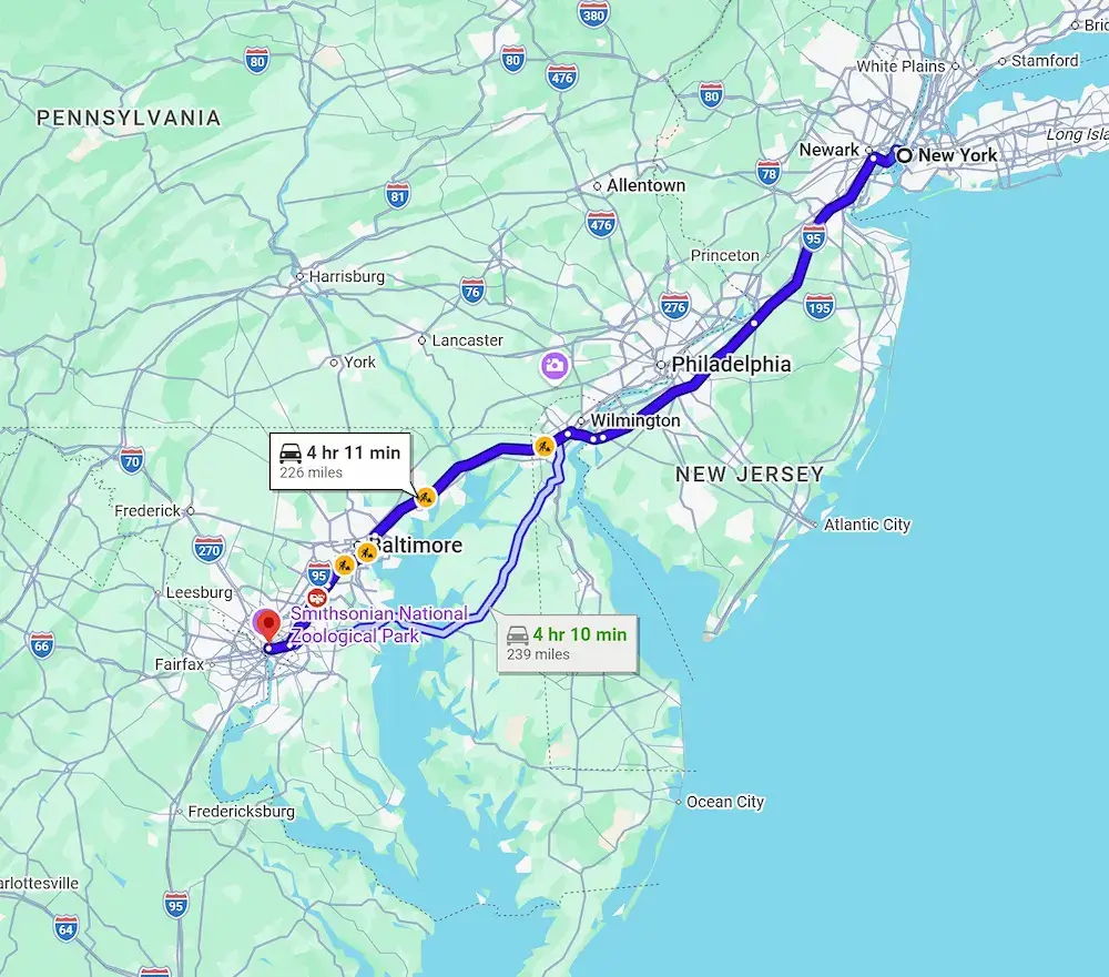NYC to DC