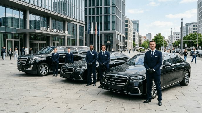 Professional chauffeur services in NYC with luxury New York limo transportation